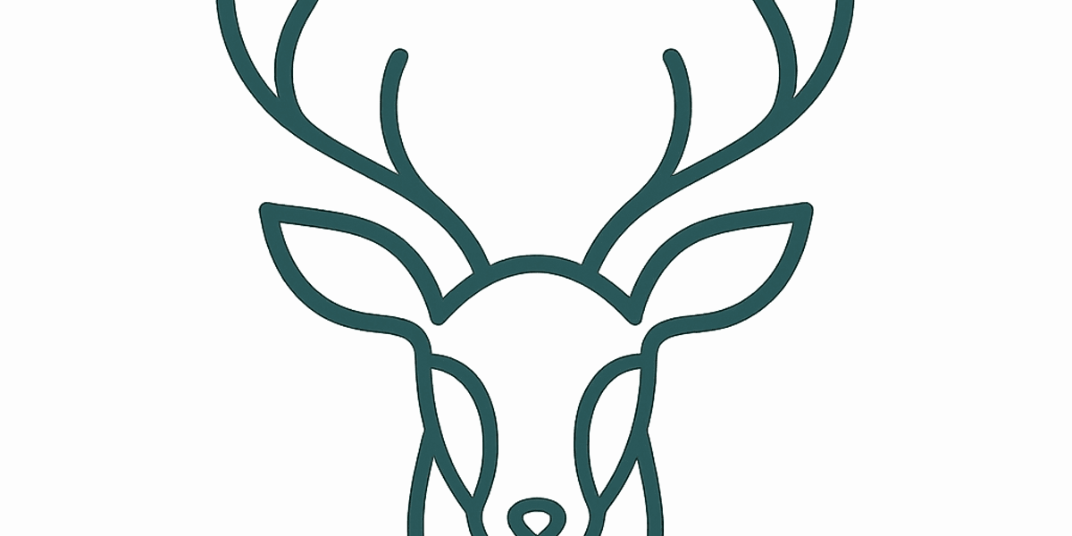 The same logo cover-cropped — the antlers are cut off